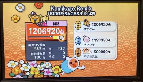 Kamikaze RemixのWii1の全良リザルト