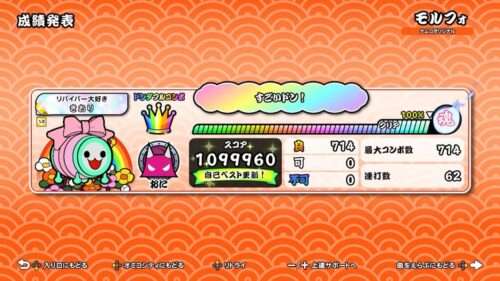 モルフォのNS2初全良リザルト